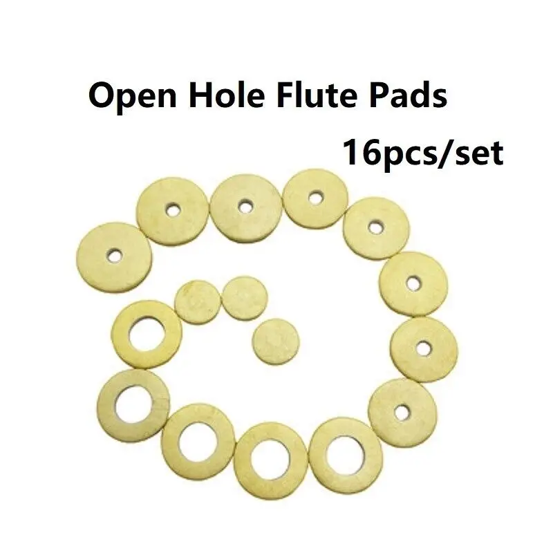 

16 шт./компл. подушечки для флейты с открытыми отверстиями, отличный материал