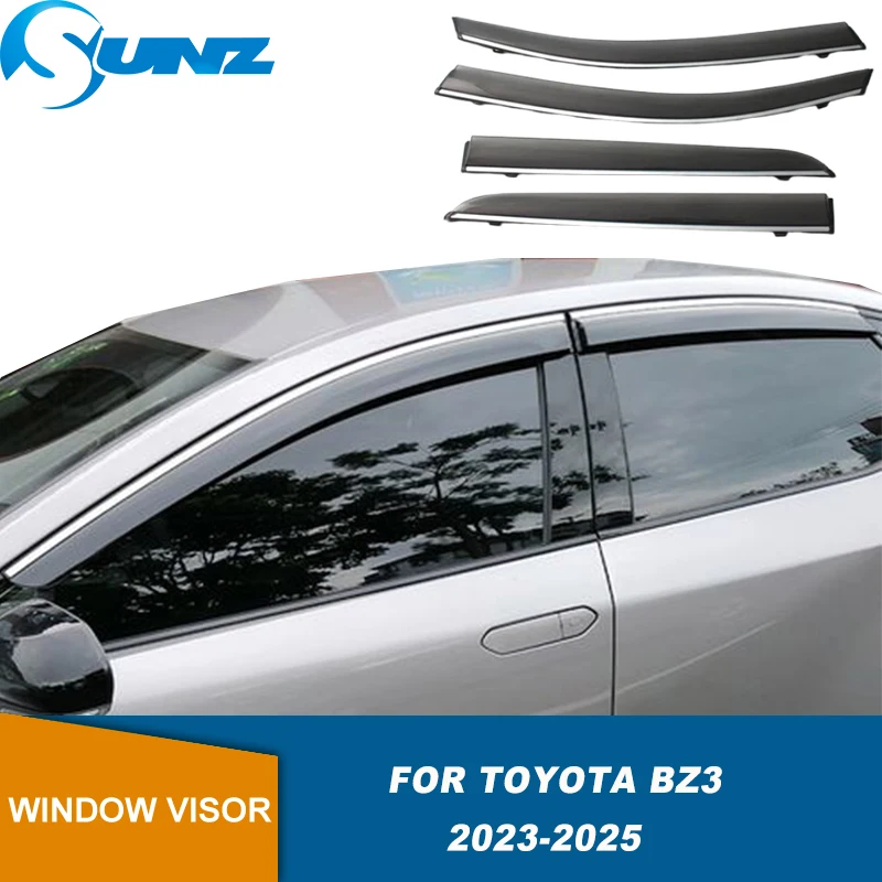 

Дефлектор боковых окон для Toyota BZ3 2023 2024, автомобильный экран для погоды, козырек от дождя, защитный экран от солнца и дождя