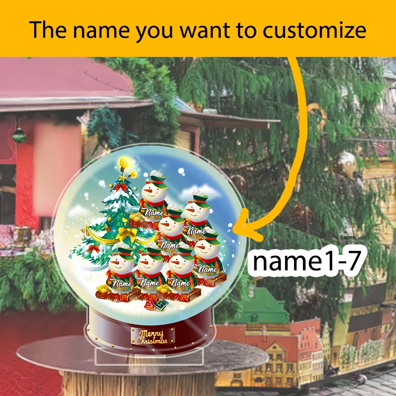 

Christmas ornament customization name, party holiday table display small ornaments Halloween gifts Family party customization