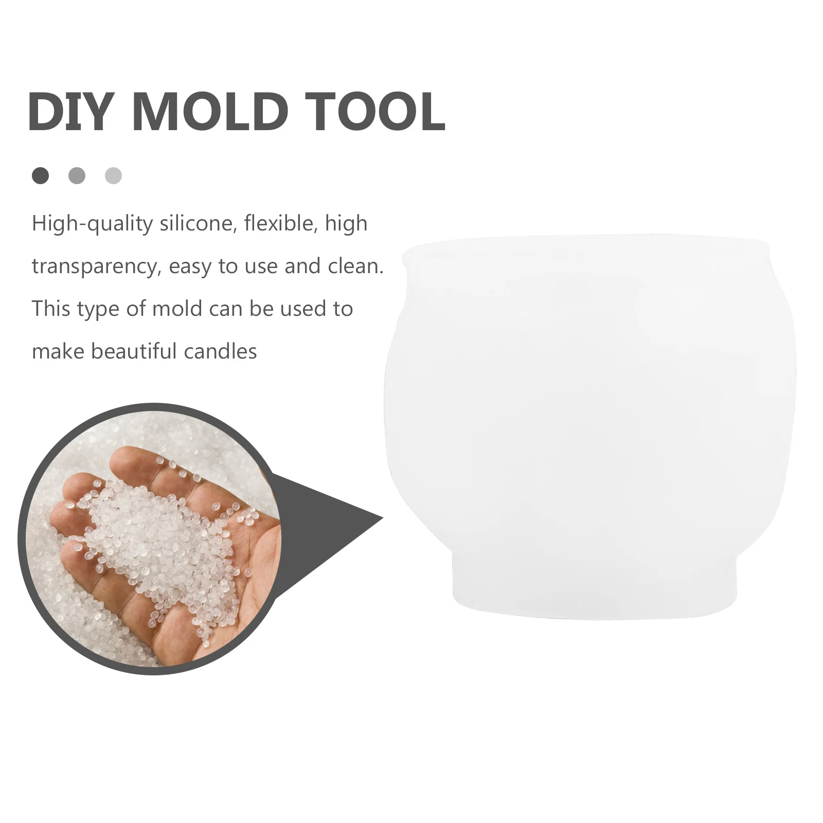 

1Pcs Silicone Ball of Yarn Mold DIY Scented Handicraft Mold Safe for Oven Microwave Refrigerator