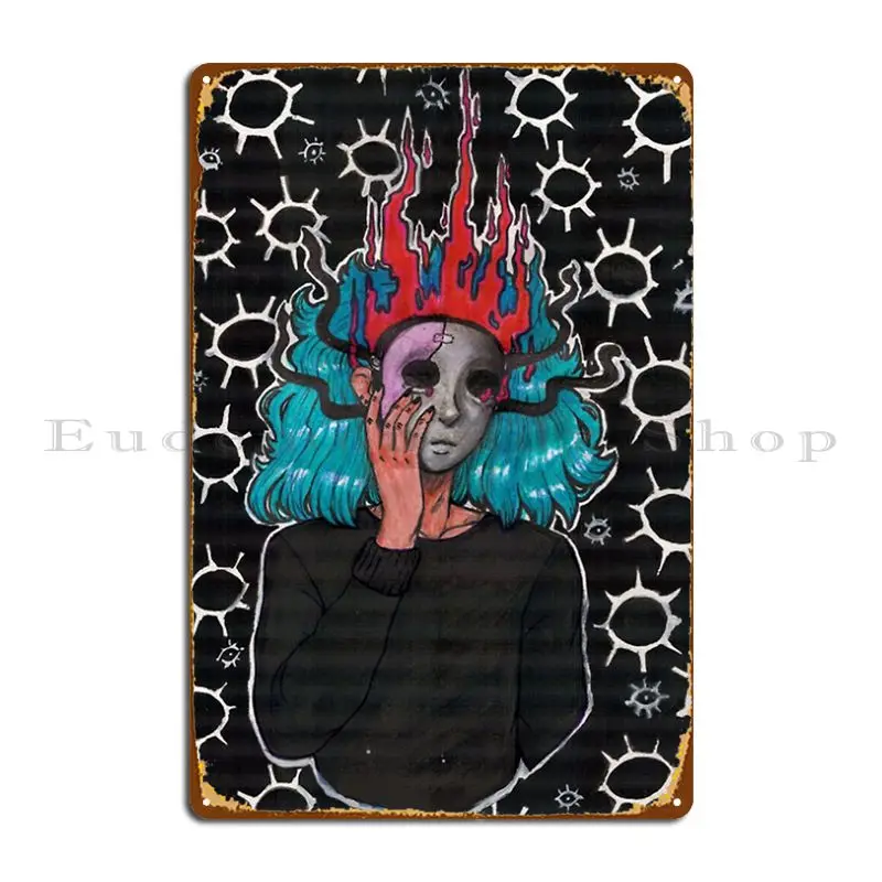 Sally Face Design Metal Signs Customized Living Room Decoration Designing Wall Decor Tin Sign Poster