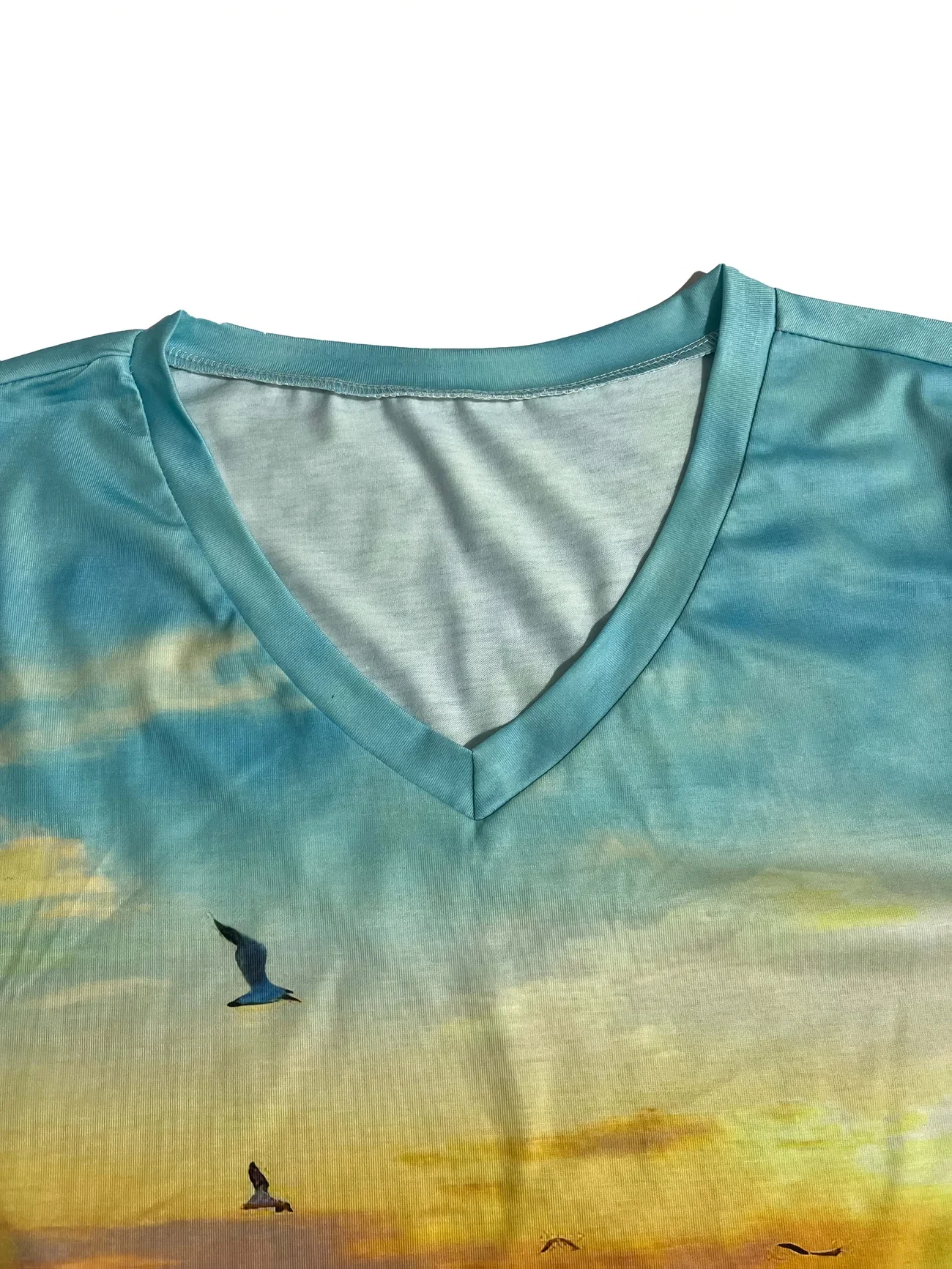 حجم كبير 1XL-5XL المرأة موضة الخامس الرقبة تي شيرتات قصيرة الاكمام السيدات عادية تي شيرتات قصيرة الاكمام بلايز #3