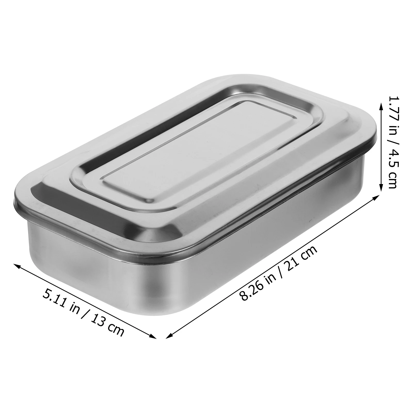 Makeup Tray Surgical Steel Instrument Stainless Jar With Experiment Metal Containers Sample Dishes Curved