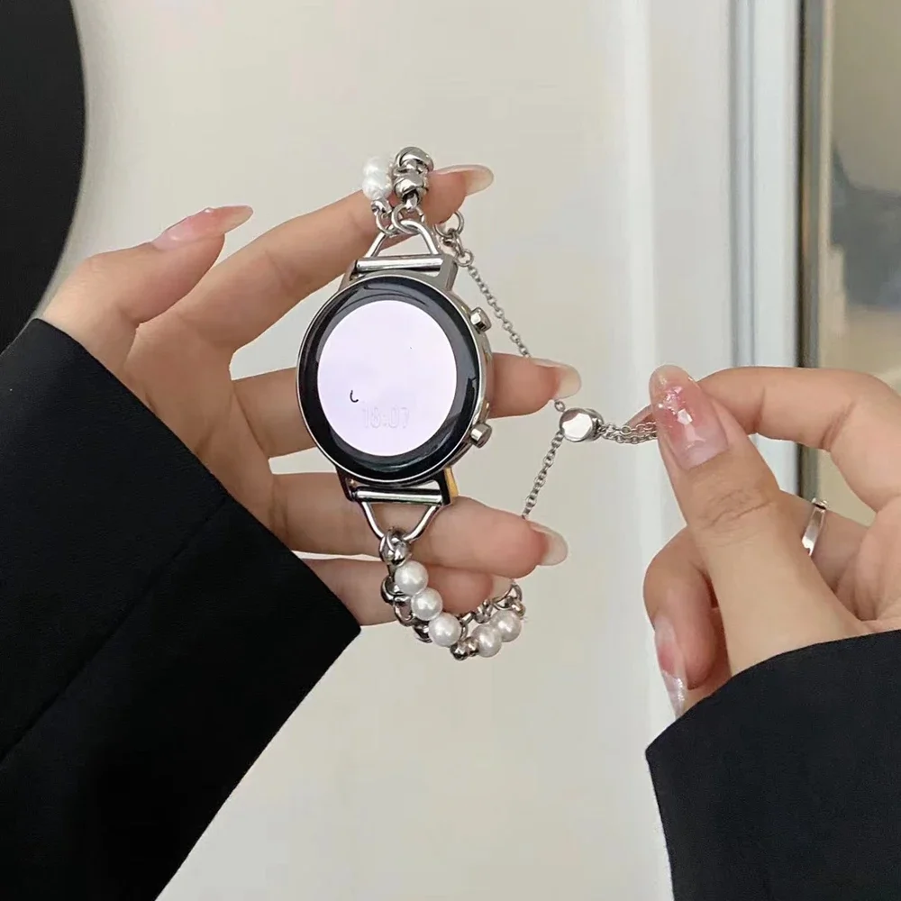 Universal 20mm 22mm 18mm Perlen strap band Für Samsung Galaxy Uhr 7 FE 5 Pro 4 6 klassische 44mm 40mm sport armband correa