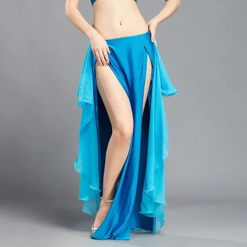 2023 New Belly Dance Skirt Beginner's Practice Skirt Oriental Dance Skirt Sexy Split Long Skirt 6810