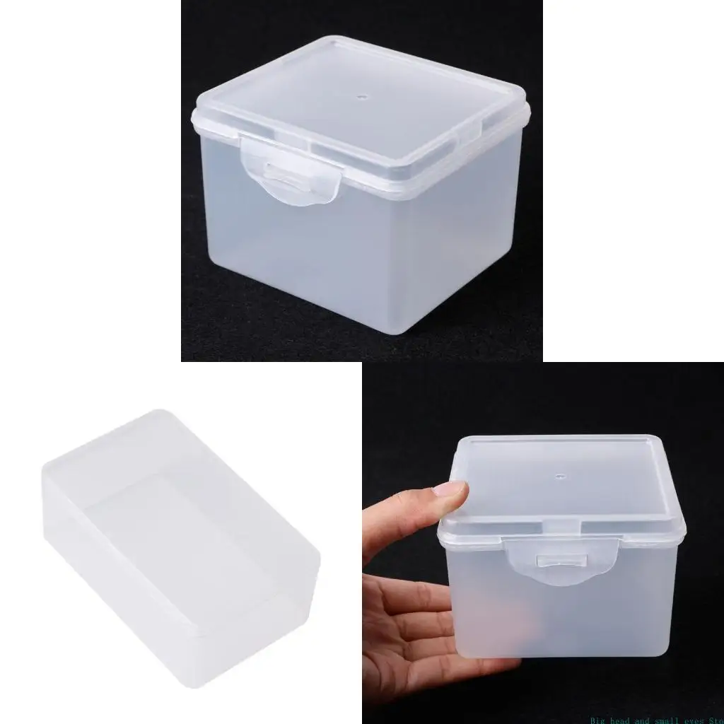 581C Rectangular Plastic Clear Storage Box Jewelry Beads Collection Container Organiz