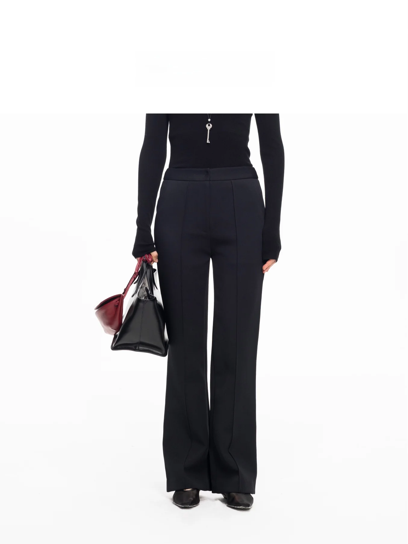 

LIHAN осень-зима новые расклешенные брюки для пригородных поездок Bla женские утягивающие повседневные брюки уникальный дизайн Sensation