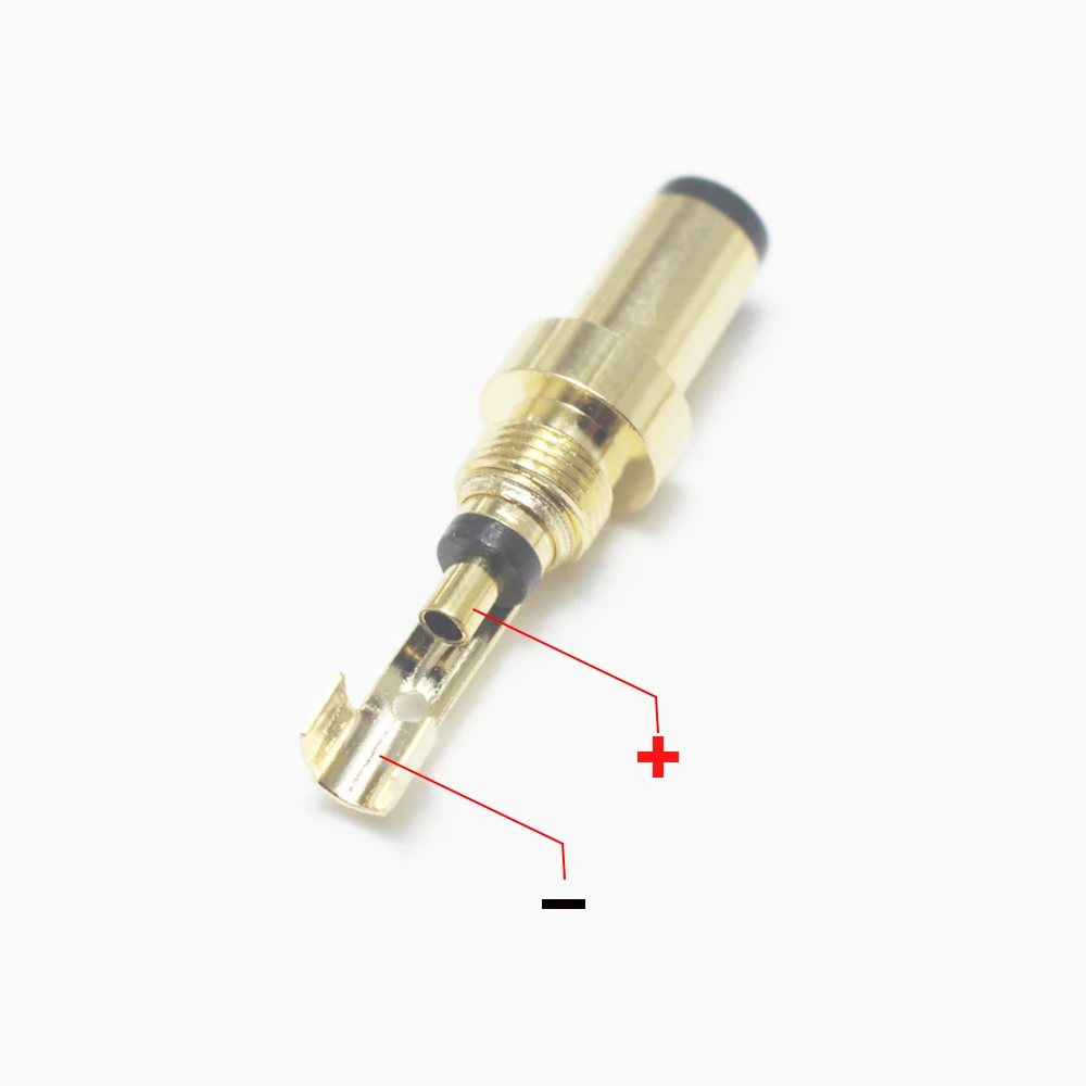 リニア電源出力用オス溶接コネクタ,DC電源プラグ,銅メッキ金,5.5x2.5,5.5x2.1,4.0x1.7,3.5x1.3