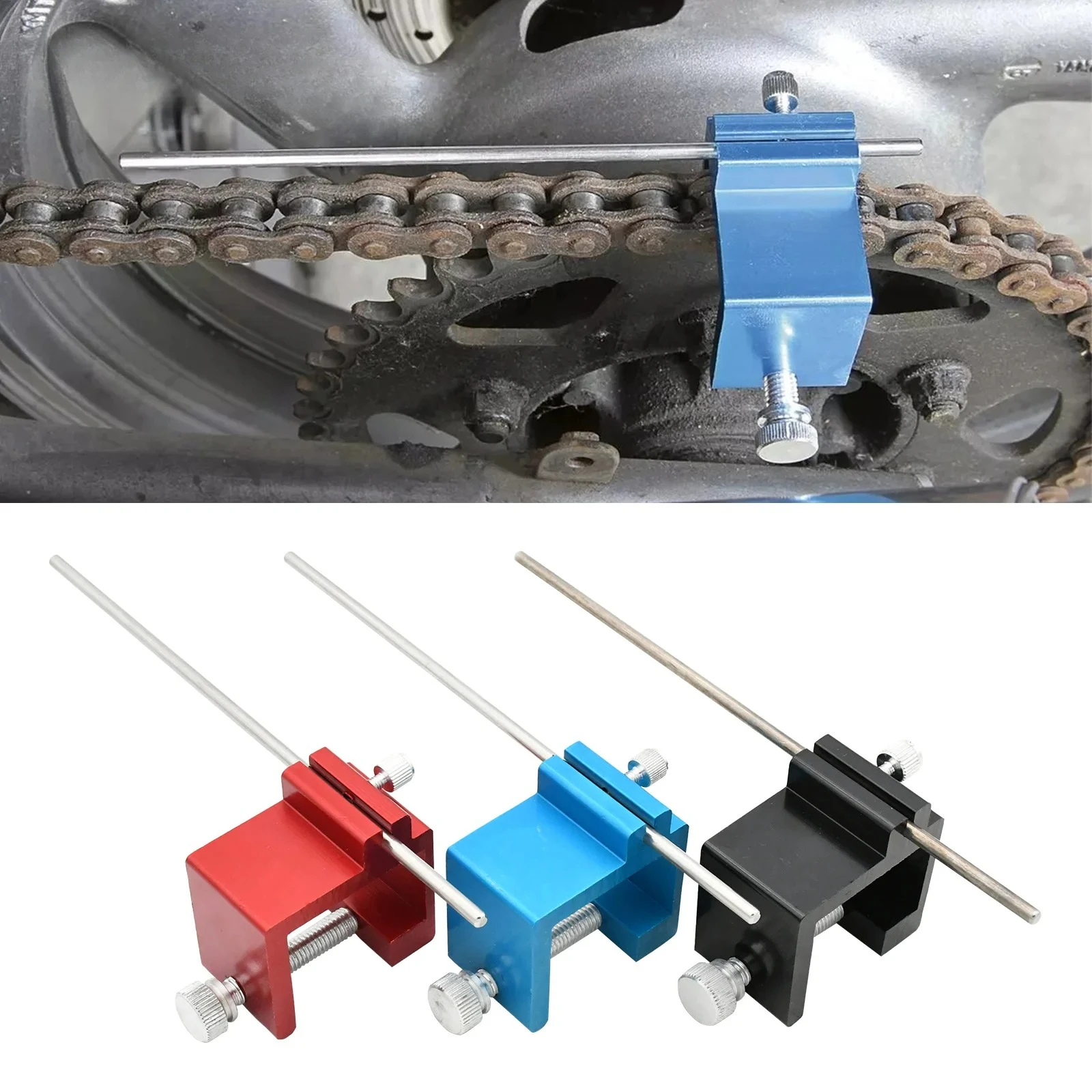 

Universal Motorcycle Chain Sprocket Alignment Tool ATV Chain Alignment Tool For KTM Honda Yamaha Kawaasaki Suzuki Beta Ducati