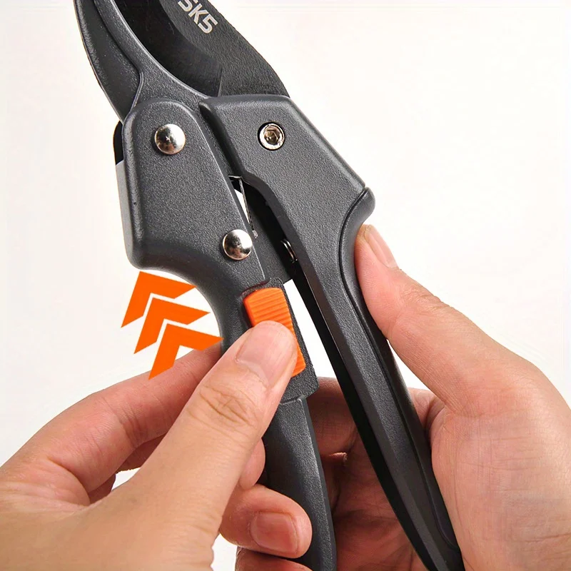 SK5 Stainless Easy-Cut Pruning Shears – Labor-Saving Garden Fruit Tree & Floral Trimmer, Compact EDC Scissors