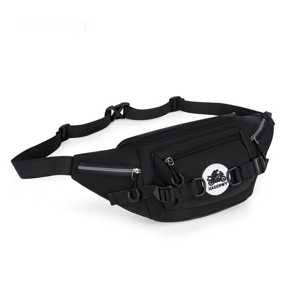 

Japanese style Shoulder Waist Bag With Rflective Strip Multi-pocket Women Chest Bag Waterproof Fanny Pack Sports Crossbody Bag