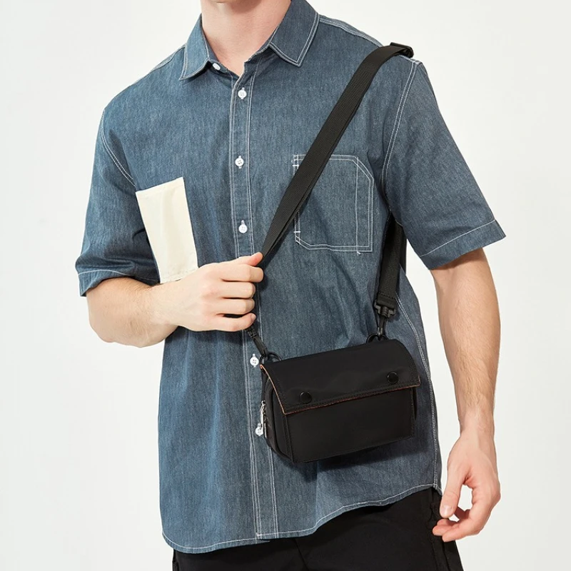

2025 Summer Retro Crossbody Bag for Men - Breathable Lightweight Phone Messenger Bag, 3-in-1 Waist/Hip Pack for Urban Explorers