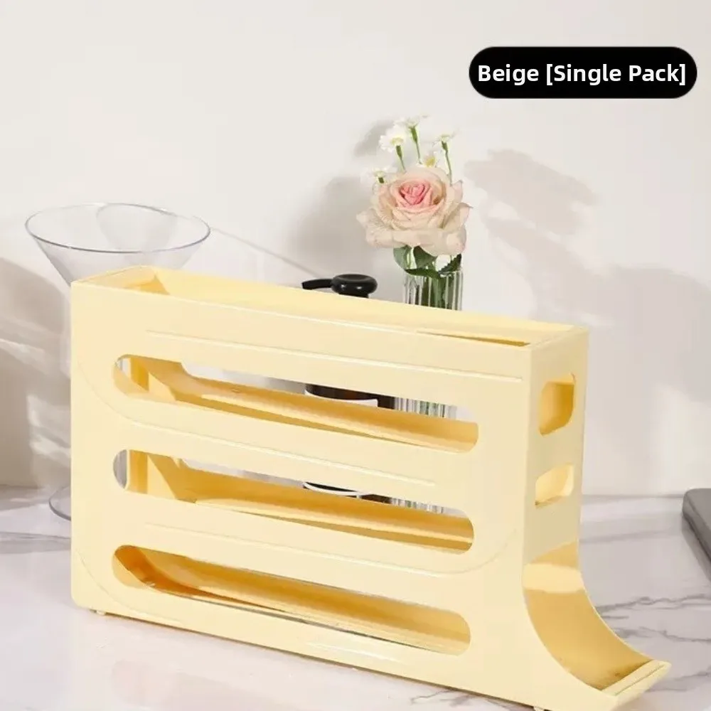 New Plastic Egg Storage Box Large Capacity Space Saving Refrigerator Egg Holder Stackable 4 Layer Kitchen Egg Container Home Use