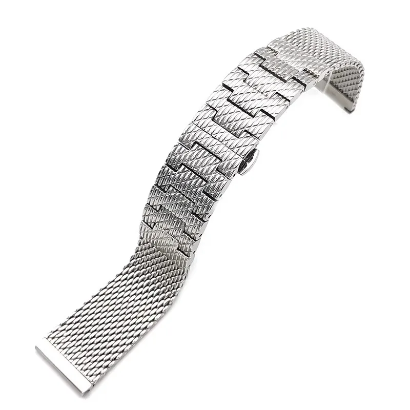 Stainless Steel Mesh Belt for Citizen Eco-Drive Air Eagle Jy8078 Second Generation Blue Angel Waterproof Watch Strap 22mm