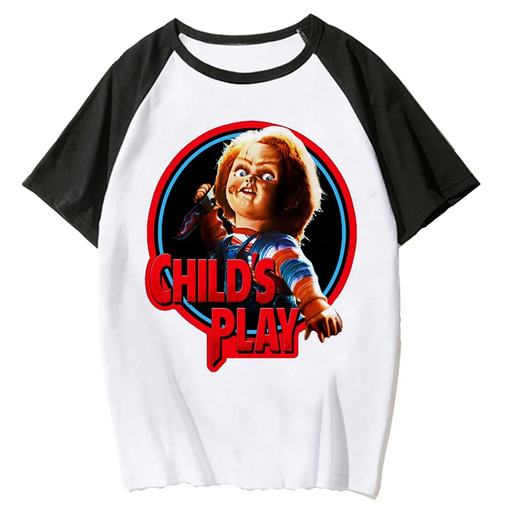 Chucky top women streetwear manga funny top female comic manga clothes