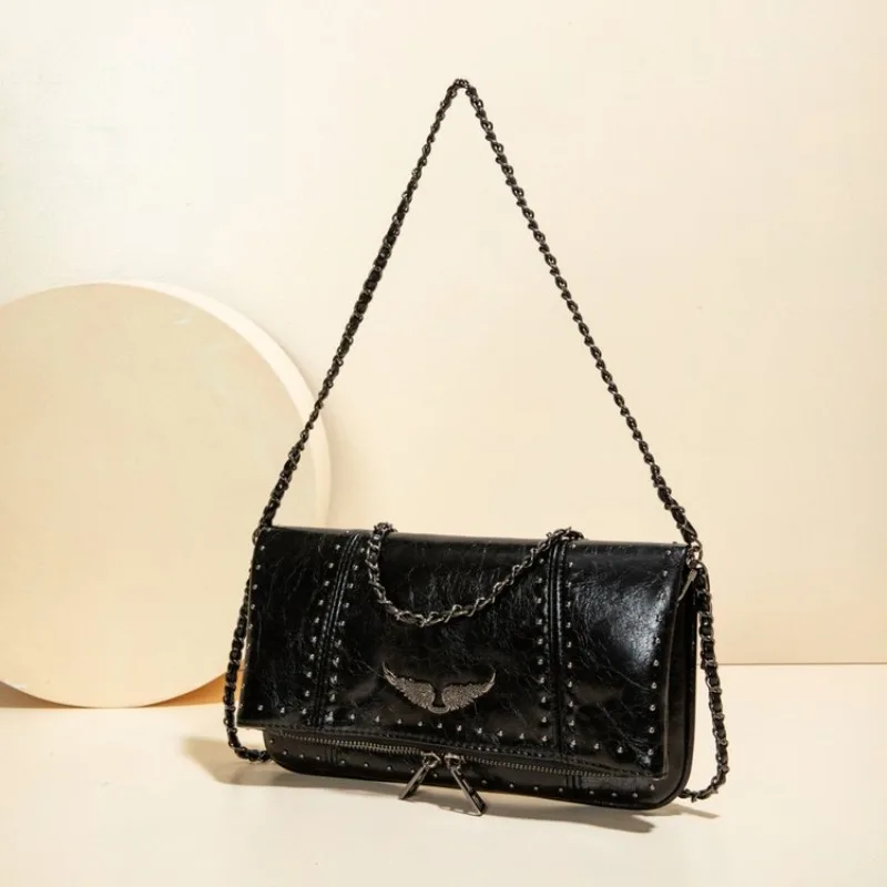 Vintage Classic Designer Diaper Bag Original Retro Leather Crossbody Large Capacity Commuter Shoulder Purse For Women