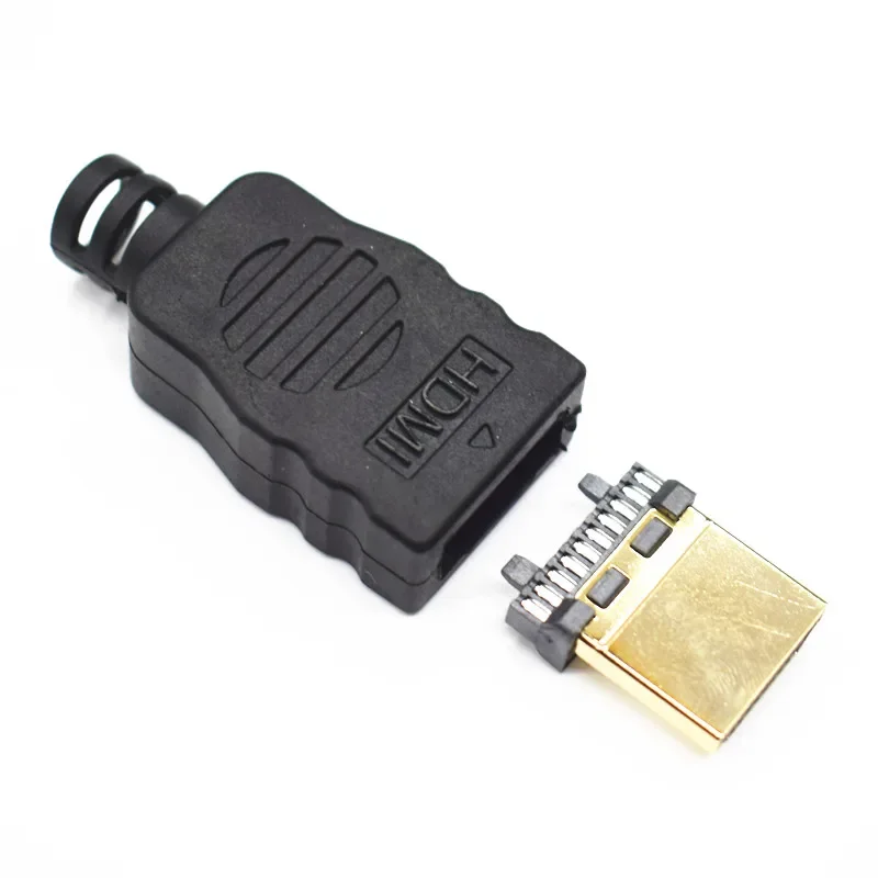 Terminais de transferência do conector macho hdmi com caixa