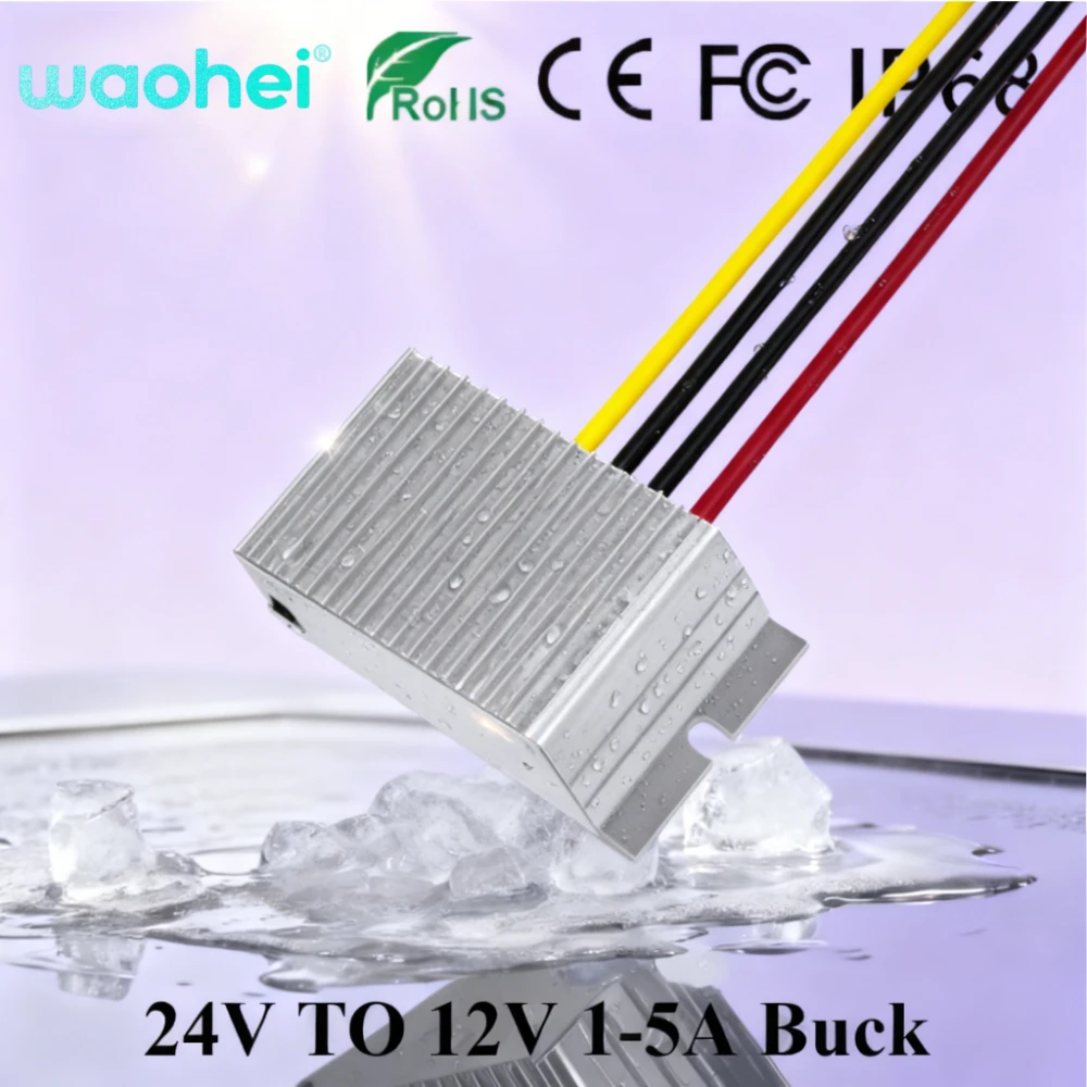 

12V 24V to 5V 1A-5A 25W DC DC Step-down Power Converter Input 8-36V Buck to 5V Switching Power Supply Voltage Regulatorv ROHS CE