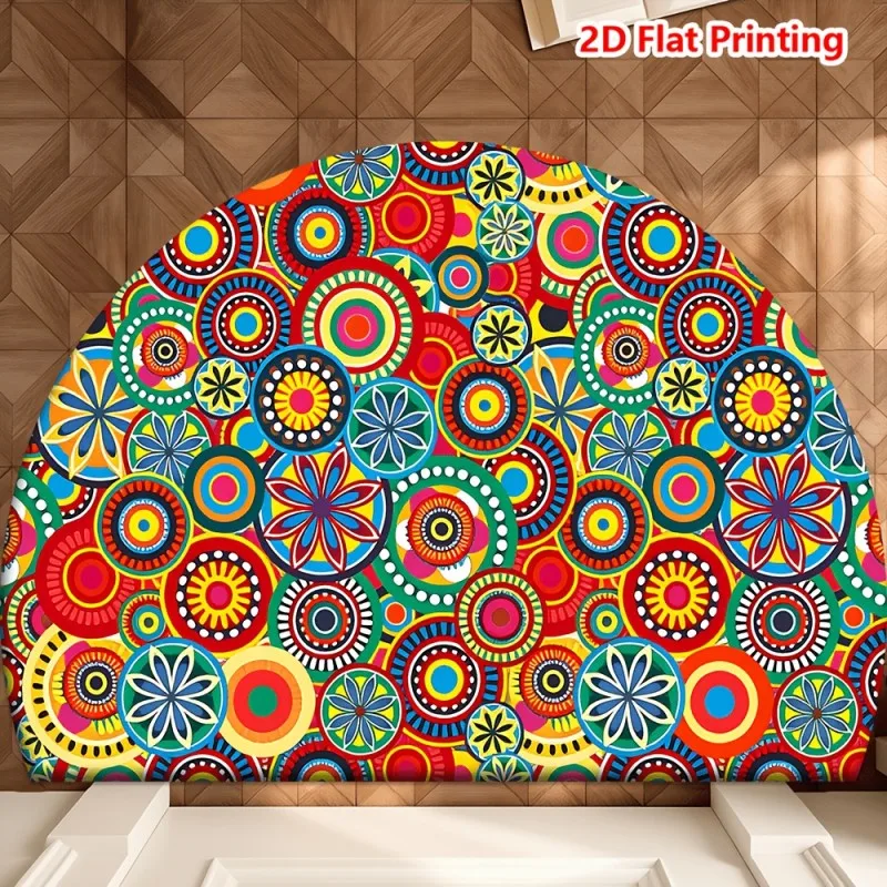 Coastal Bicycle Flower Basket Welcome Semicircular Doormat Entry Beach Rug Anti Slip Floor Mat For Nautical Summer Front Porch