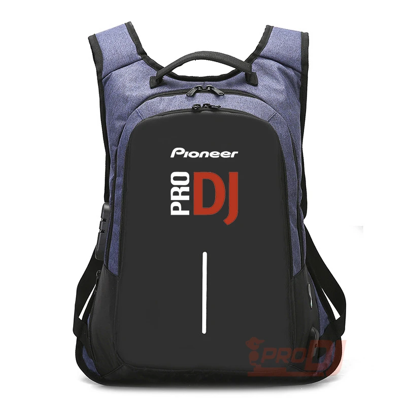 2024 Pioneer Pro Dj Large Capacity Backpack Anti-theft With Lock Laptop Bag With USB Charging Travel Bag Fashion Casual Backpack