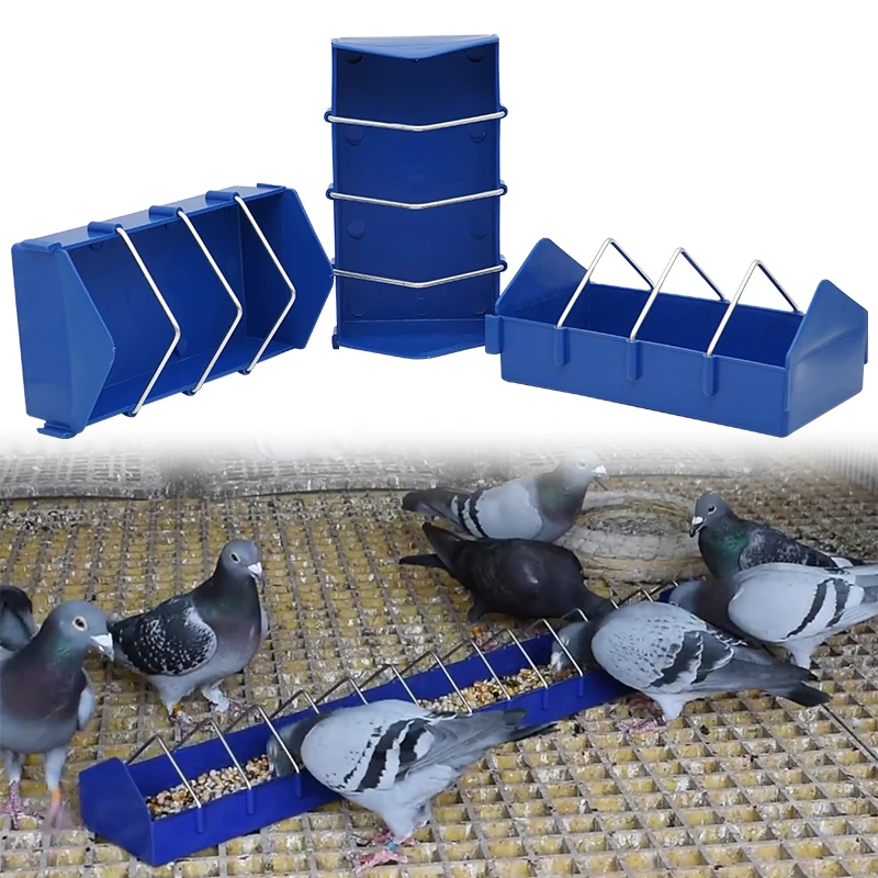 3pcs Pigeon Chicken Quail Parrot Bird Peacock Spliceable Poultry Feeder With Pigeons Feeding Trough Dove Supplies