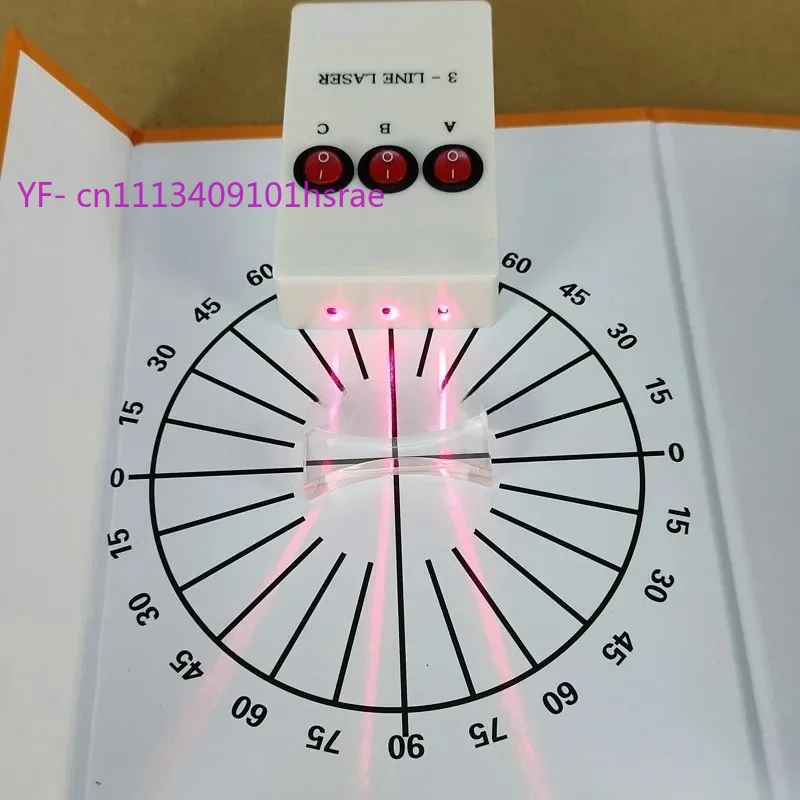 optical-experiment-kit-with-three-line-parallel-laser-light-source-physics-refraction-demonstration-set