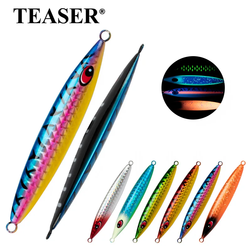 TEASER J116 250g 300g 400g 500g 600g Deepsea Big Game Trolling Vertical Jig Butterfly Offshore Metal Jigging Sinking Stick Lure