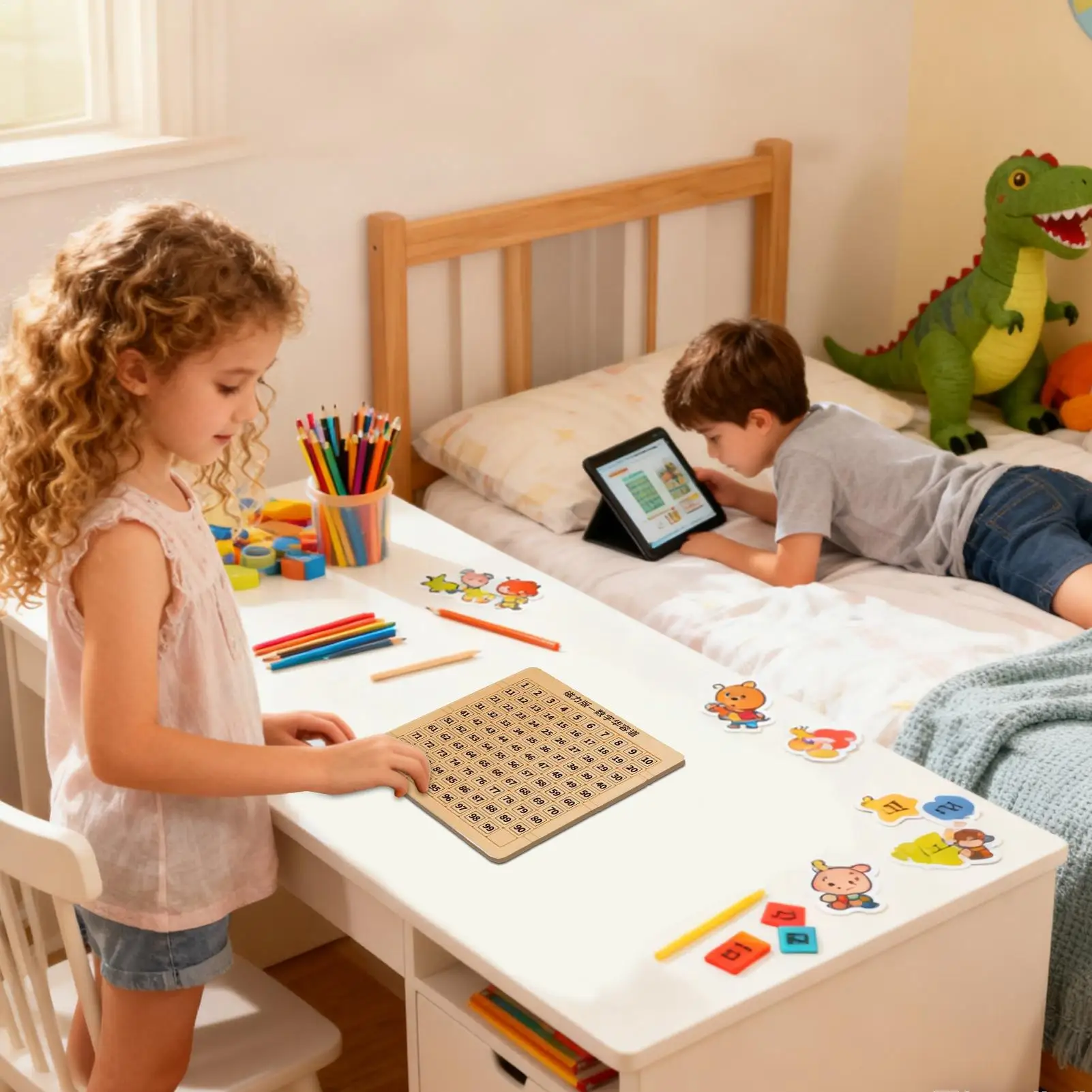 スライド式パズル 1-99 数字 磁気数学おもちゃ ドゥードルボード ペン付き 男の子 女の子 ティーン向け イースター 旅行 クリスマス 学習 ホリデー