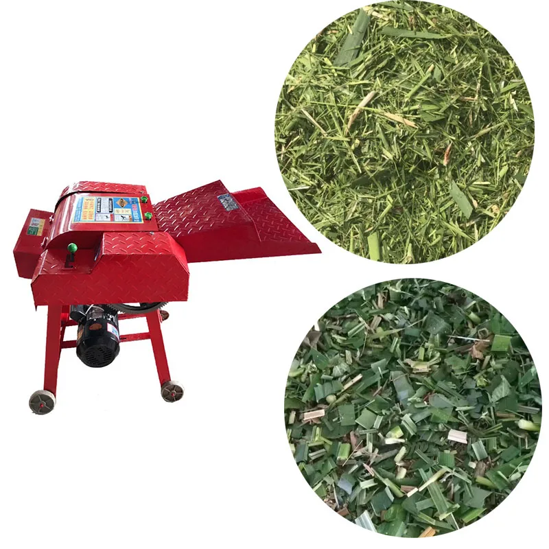 High Capacity Chaff Cutter Machine Grass Agricultural Farming Machine 4 Blades Chaff Cutter Straw Pulverize