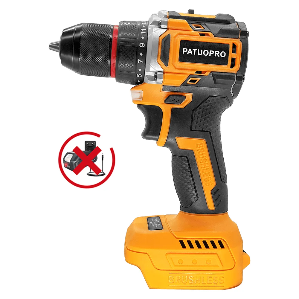 

3/8" Keyless Metal Chuck Cordless Electric Drill Brushless Electric Drill Driver Power Tools For Makita 18V Battery(No Battery)