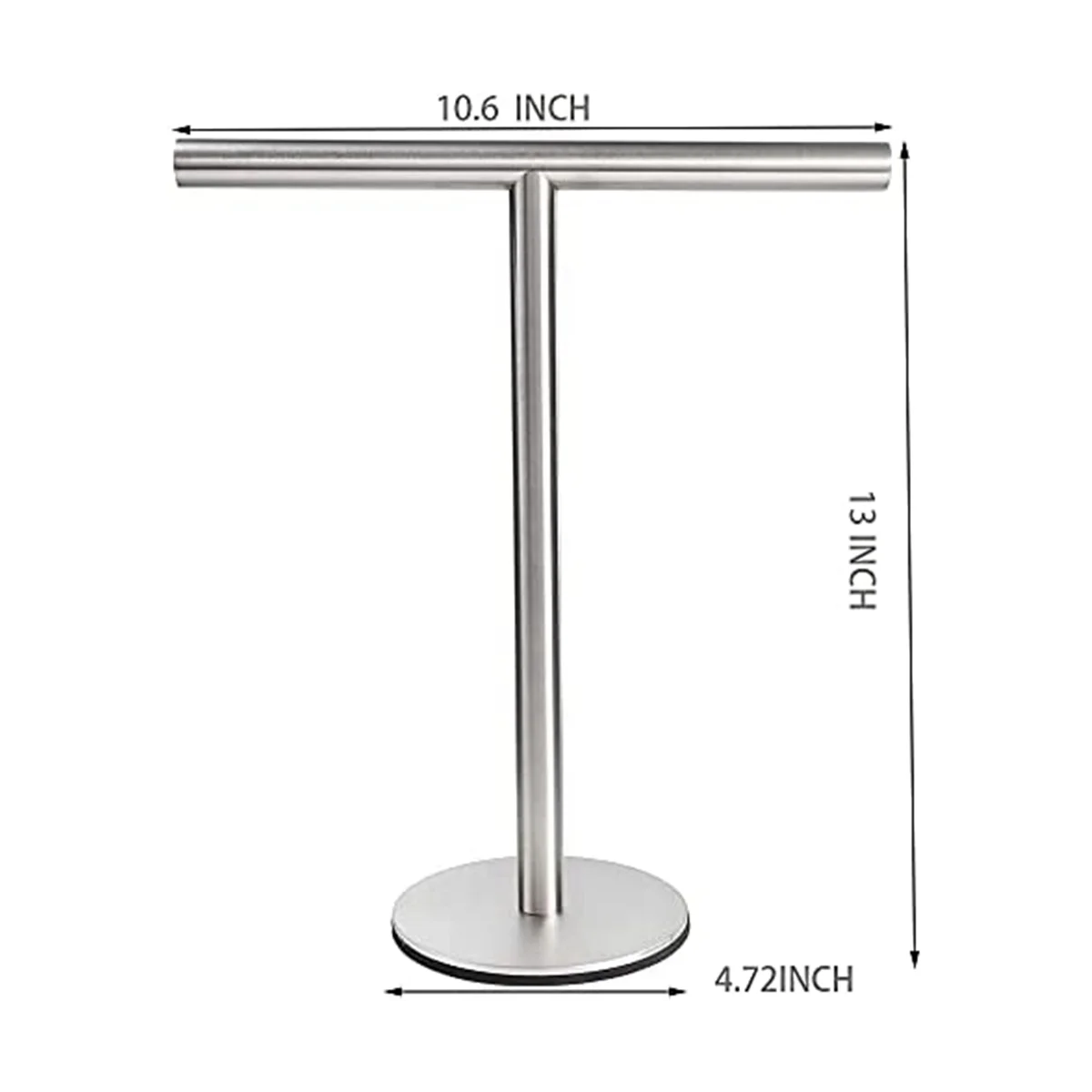 Bathroom Hand Towel Holder Stand, Shape Hand Towel Holder Stand 304 Stainless Steel for Bathroom Kitchen Countertop