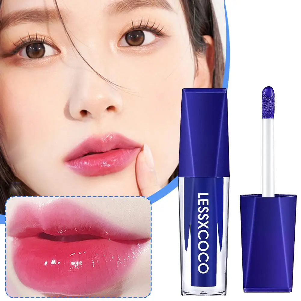 Lessxcoco Sexy Gloss Glanzende Kleur Veranderende Lippenbalsem Natuurlijke Hydraterende Make-Up Vrouwen Blijvende Waterdichte Schoonheid Lange Lipstic D5c7