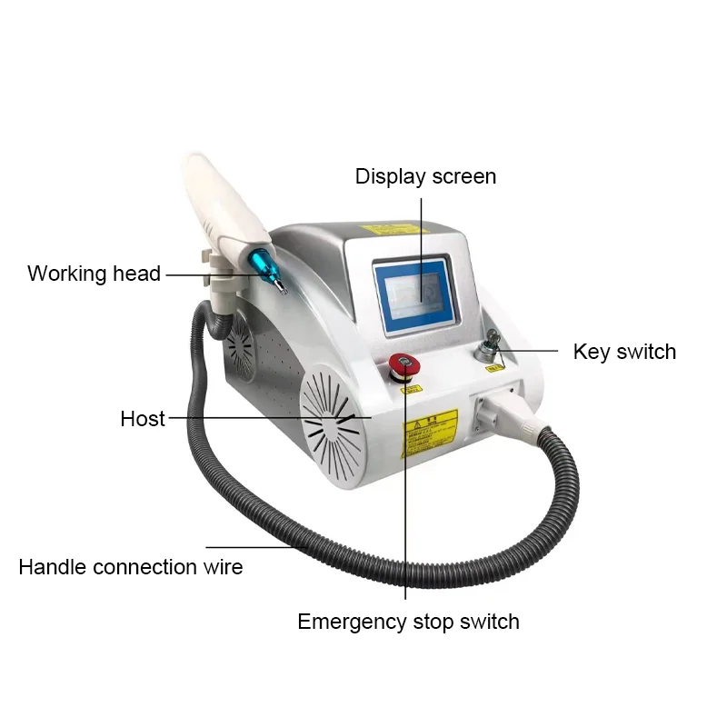 hot selling portable pigment removal nd yag tattoo removal machine