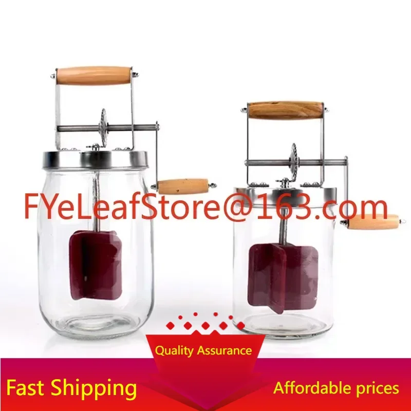 

European butter mixer, stainless iron antique milk mixer, cream beater, hand crank egg beater