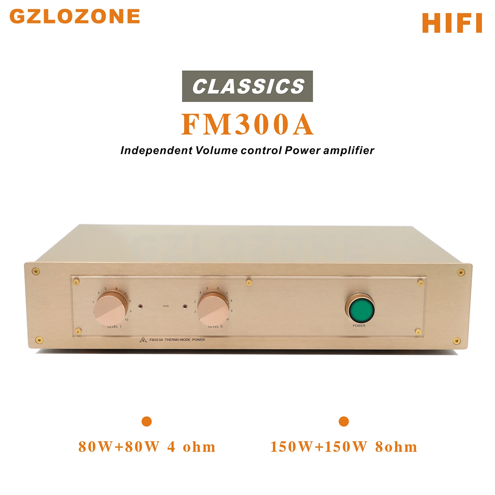 

Weiliang Audio HIFI Clone FM300A Independent volume control Power amplifier 80--150W