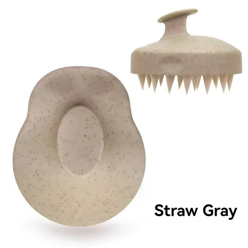 小麦麦わらシリコンヘアスブラシ、ヘッドブラシ、頭皮ストップ、スクラッチコーム、ヘアスタイリングセット