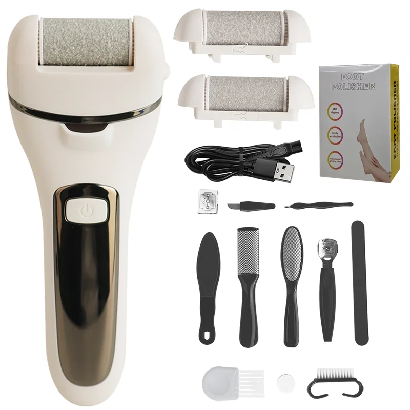 

KIKIDO Electric Callus Remover Professional Foot File Grinder Pedicure Machine Rechargeable Heel Cracked Dead Skin KK-601