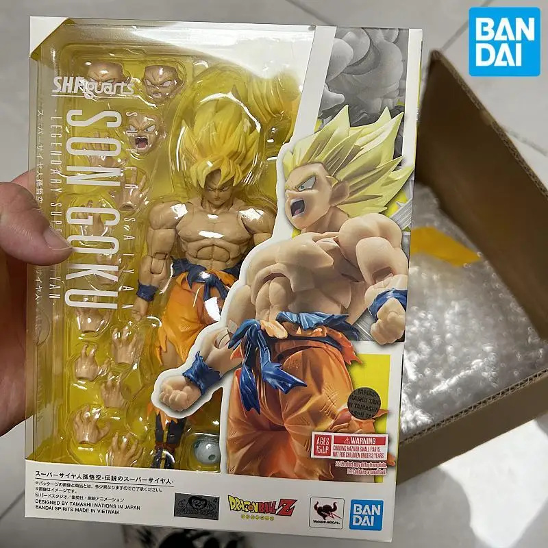 

100% Оригинальные Bandai S.H. Фигурarts SHF Super Saiyan Son Goku-легендарные модели Super Saiyan-«Dragon Ball Z» в наличии аниме