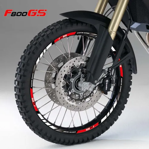 Para F800GS f800gs 21 ""17"" pegatinas para ruedas de motocicleta accesorios reflectantes para bujes calcomanías cinta de rayas de llanta impermeable