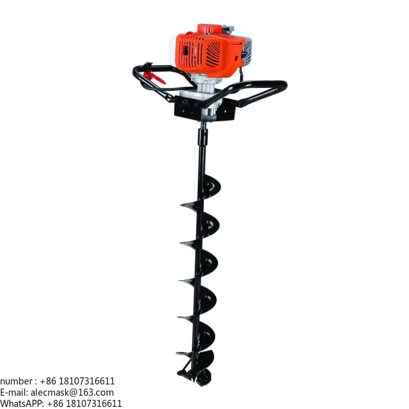 

Garden auger tools, auger excavators, grooves and digging tools