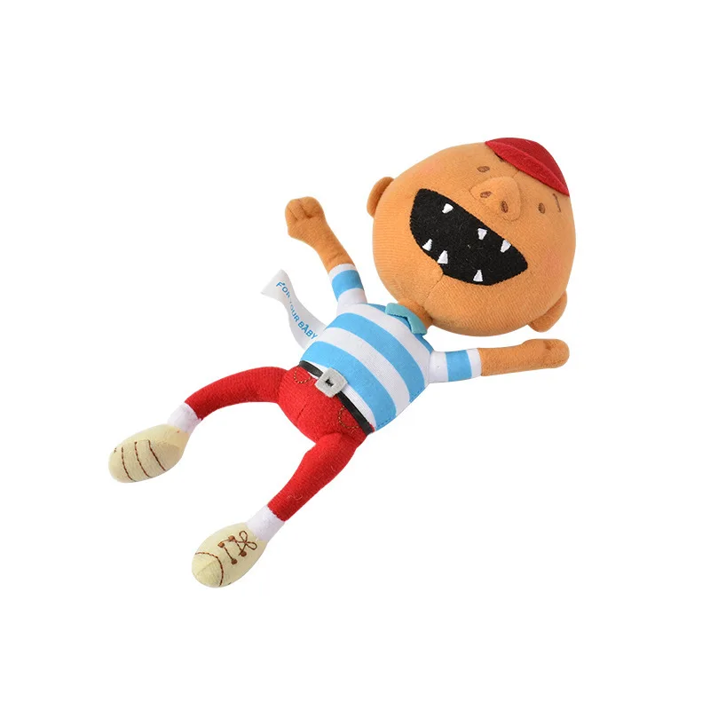 Personagem dos desenhos animados jeff engraçado boneca pequeno brinquedo de pelúcia mão fantoche agarrar máquina boneca presente aniversário das crianças para amigos