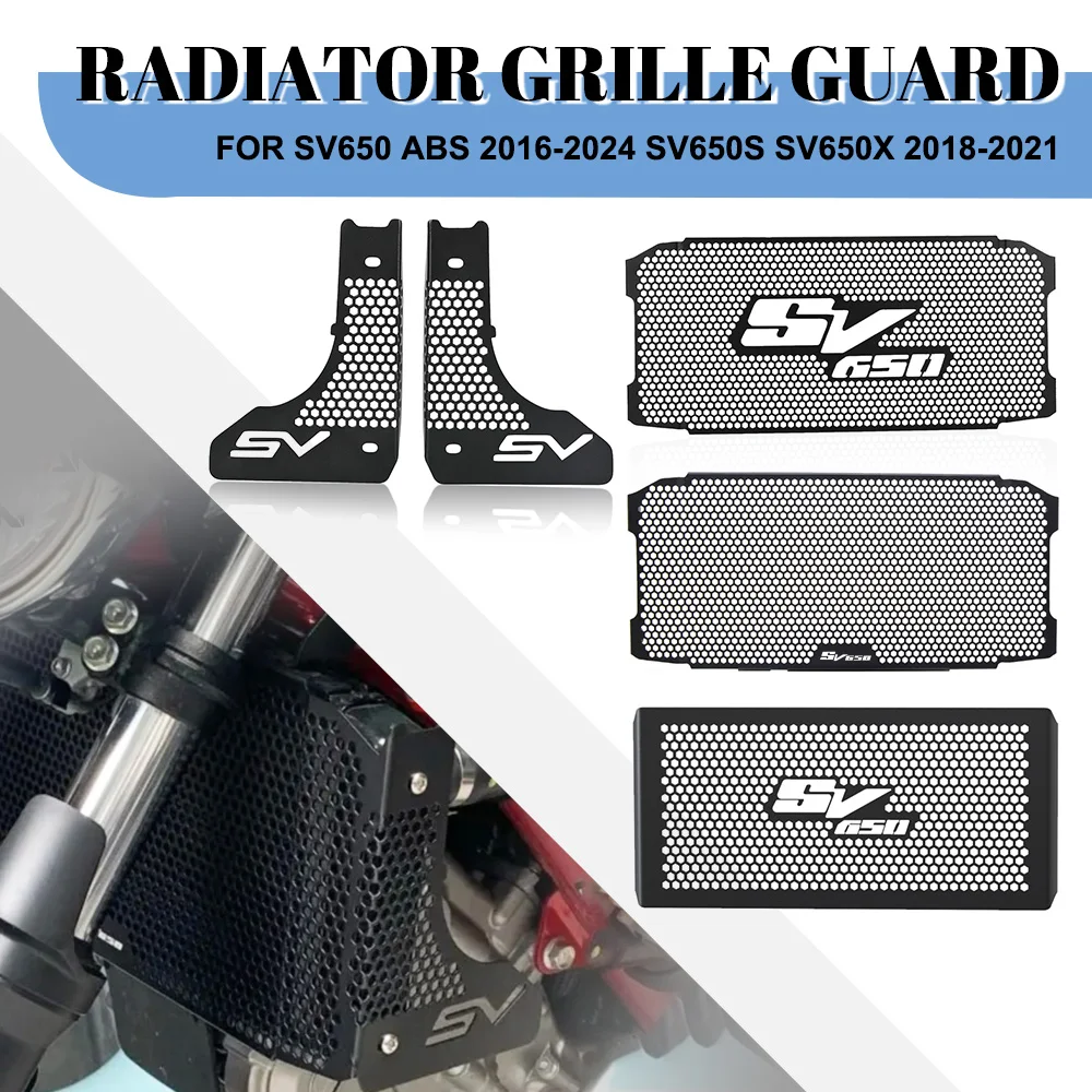 

Motorcycle Radiator Guard Cover Protector Cooler Protection FOR SUZUKI SV650 ABS 2016-2024 SV650S SV650X 2018-2021 SV 650 X