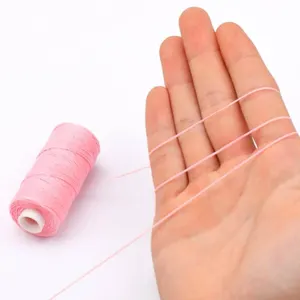 Deri El Sanatları, Kendin Yap Projesi, 150D Deri Dikiş, Polyester, Balmumu, Yassı Halat, Çap ve 0,8 mm ila 50 Metre balmumu, ayakkabı derisi, no. 2'de 12 büyük satış