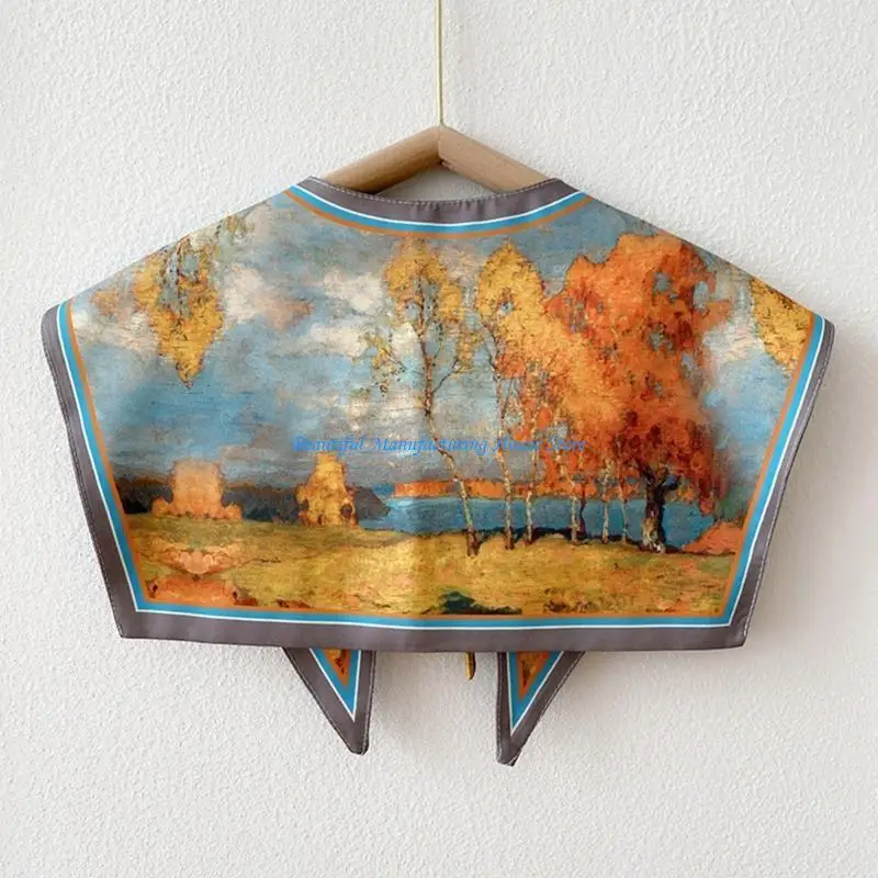 E56A Kobiety Elegancki, odłączany szalik kołnierzy