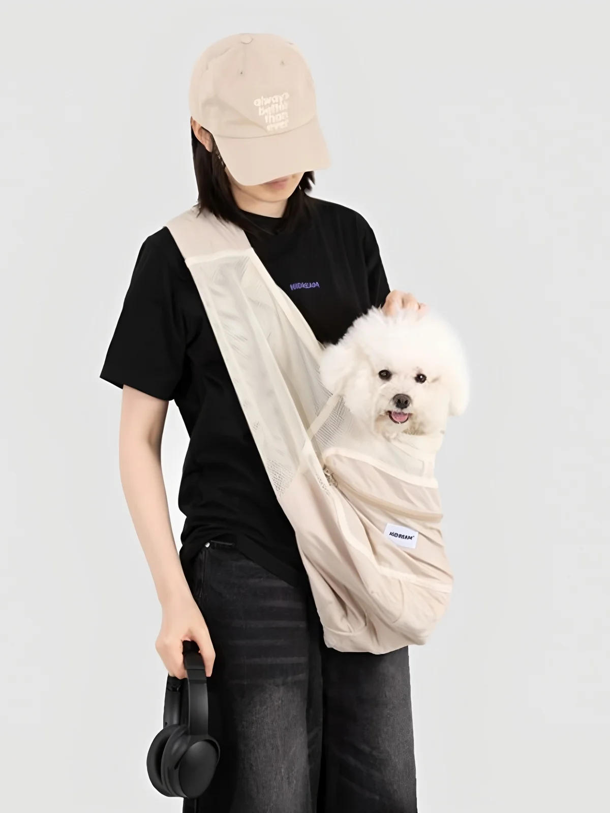 

Сумка-переноска HiDREAM для животных: портативная сумка-тоут через плечо для маленьких собак, летний уличный рюкзак для собак