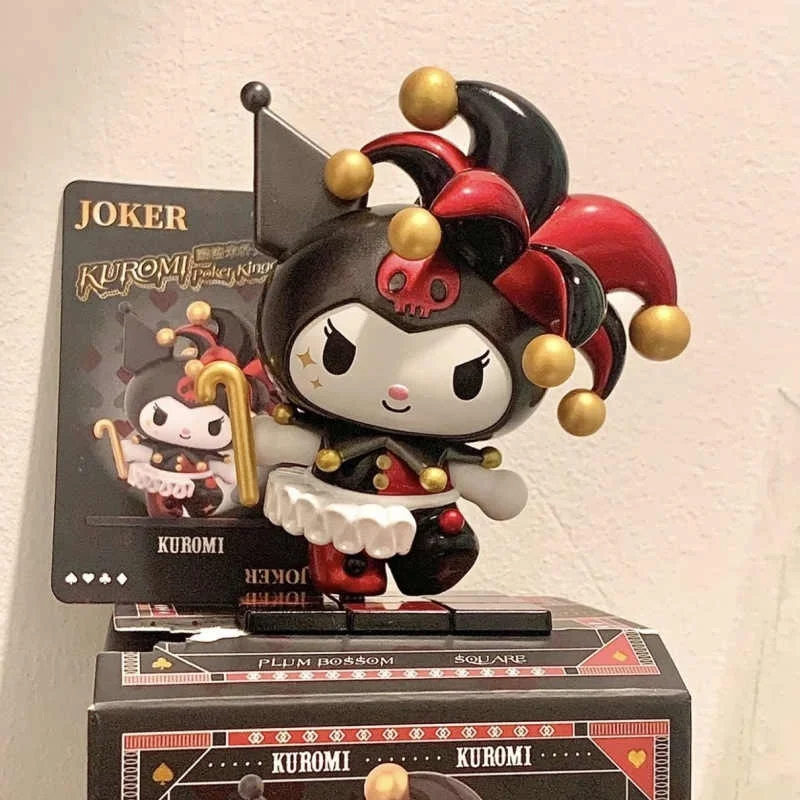2025, neue Blindbox Sanrio Kuromi Poker Kingdom Serie, trendige Spielpuppe, handgefertigte Verzierung, Desktop-Auto-Ornamente, Geburtstagsgeschenk
