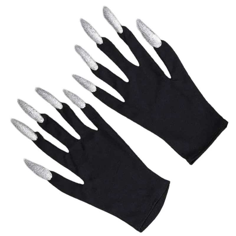 Naughty Animal Mittens Cats Claw Gloves Scary Vampires Witch Mittens Long Nails for Cosplay Enthusiasts