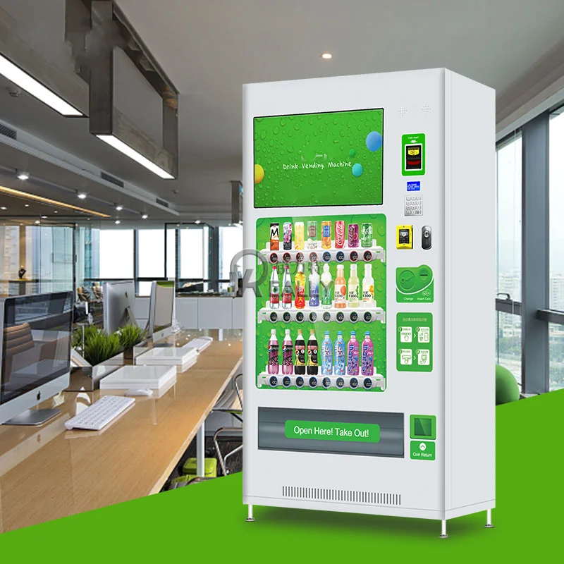 Smart Combo Drink przekąski i napoje z ekranem dotykowym automat sprzedający dla biznesu