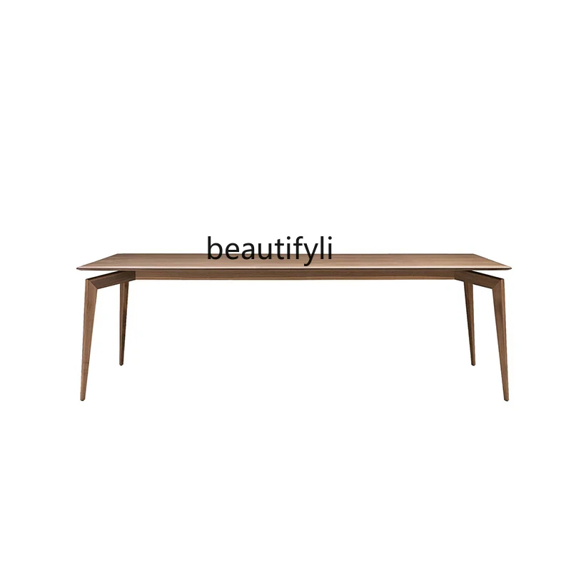 

Nordic Solid Wood Dining Tables and Chairs Set Modern Creative Large Board Conference Desk Simple Workbench