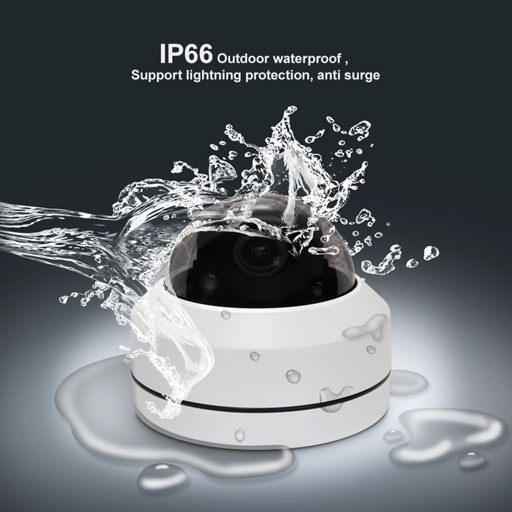 

Gadinan 5X Zoom Audio Auto Focus 8MP 4K Super HD IP Camera PTZ Dome Outdoor Security Surveillance Onvlf P2P CCTV